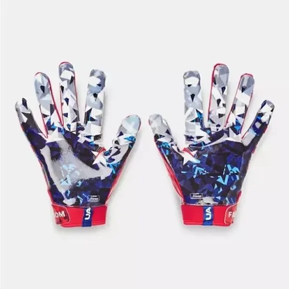 UA UNDER ARMOUR F8 LE FREEDOM RECEIVER FOOTBALL GLOVES - Picture 2 of 4
